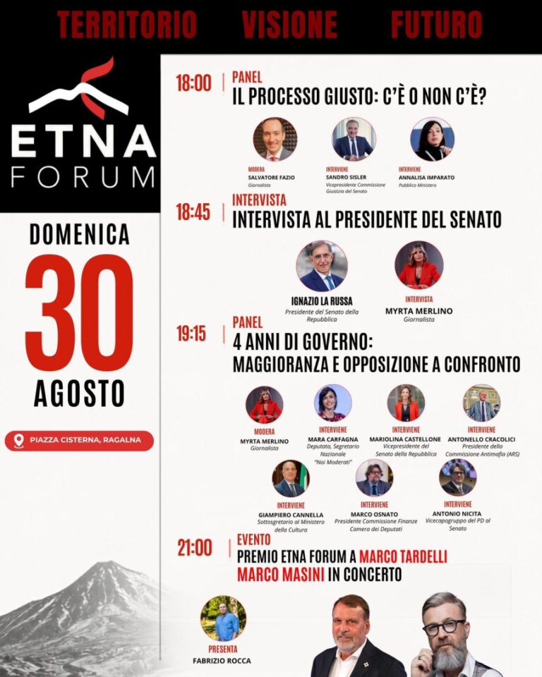 EtnaForum: il gran finale a Ragalna con dibattiti e musica