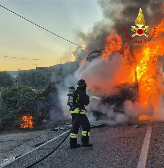 Incendio-camion
